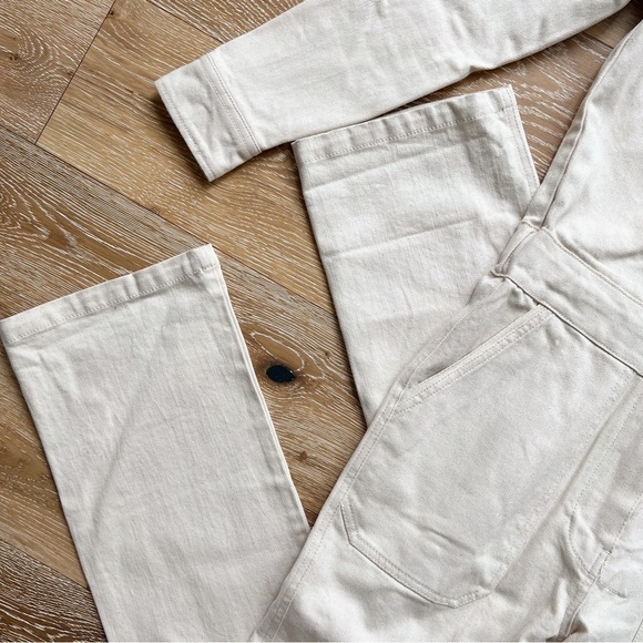 Faherty Overland Twill Jumpsuit Natural Off White Cream Size XS - Picture 7 of 11